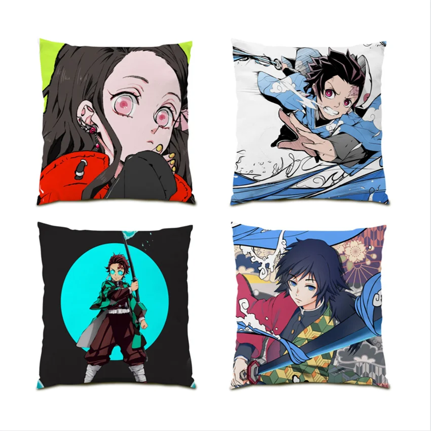 

Pillow Cover 45x45cm Pillowcase Velvet Home Decoration Cartoon Sofa Decorative Pillow Cases Portrait Painting Modern Art E0279