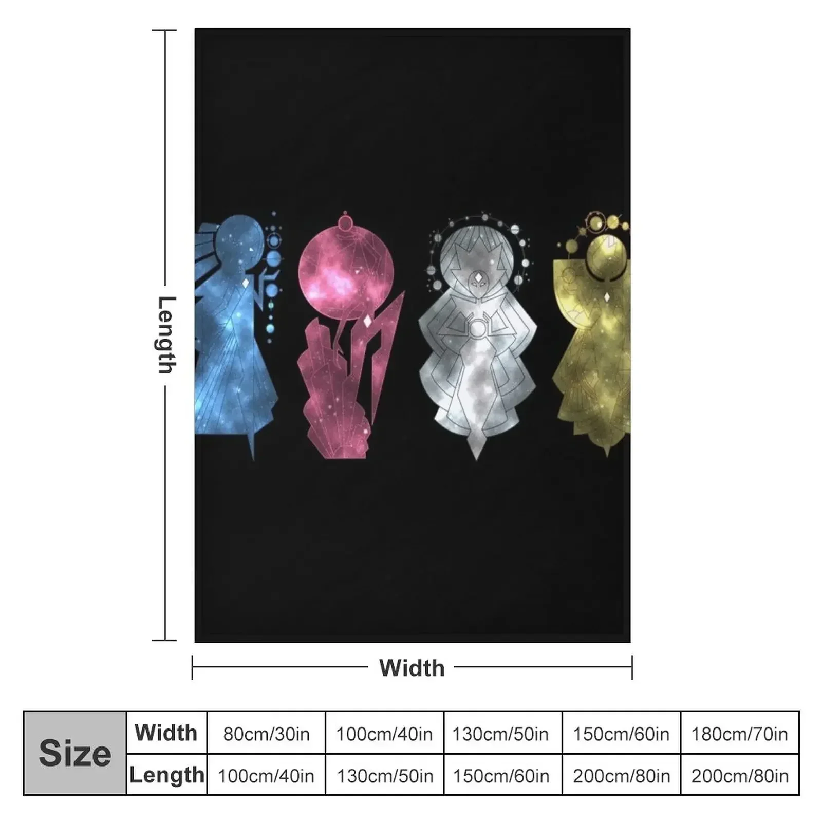 Фреска Diamond Authority (Galaxy Design) Декоративное одеяло Мягкое фланелевое с большим ворсом