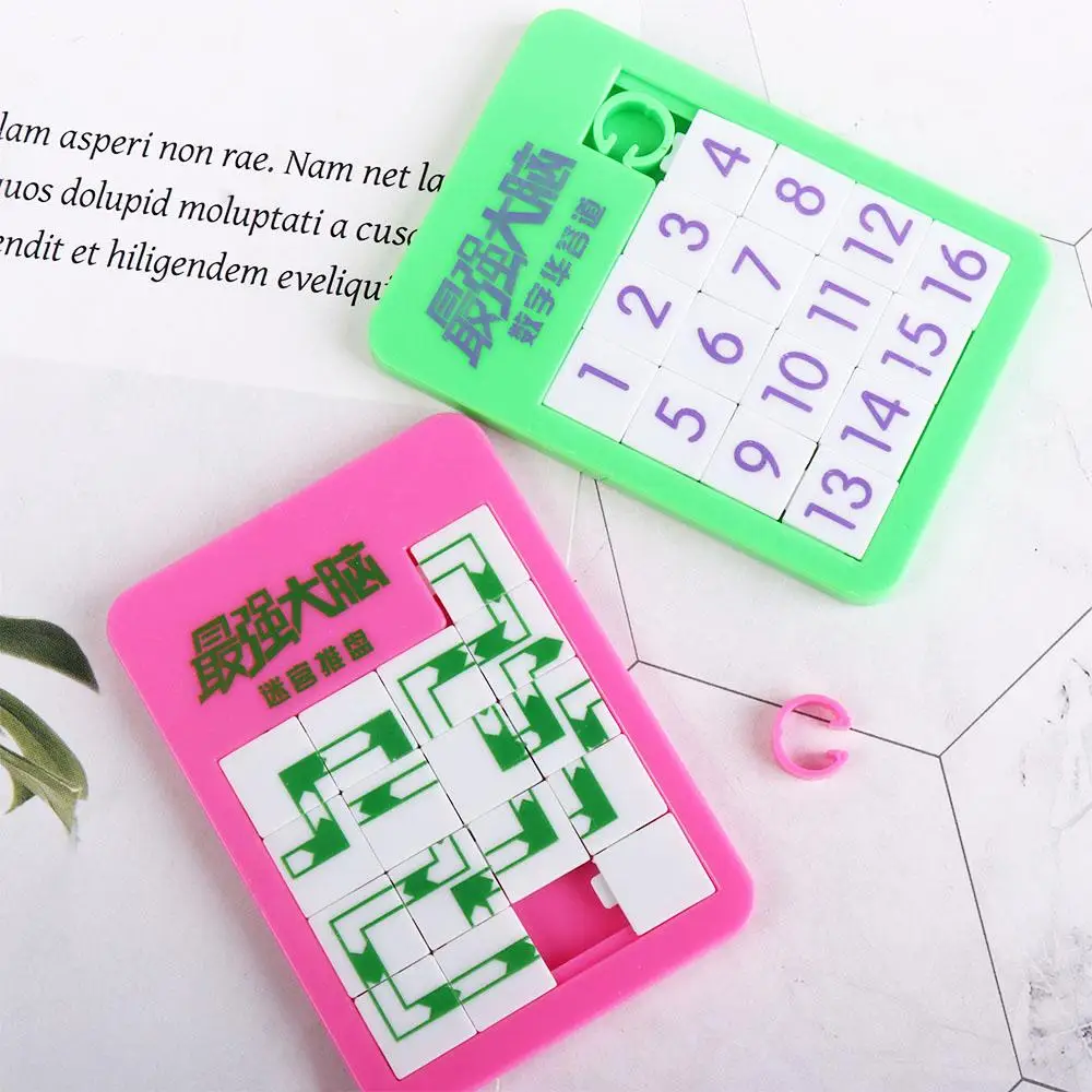 Новинка 16 ячеек головоломка-лабиринт игрушка Мультяшные животные скользящая