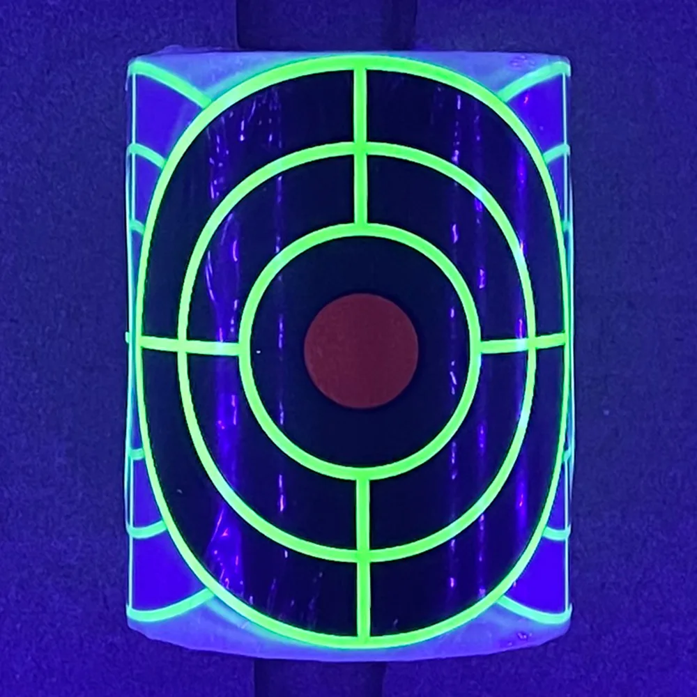 

100PCS Shooting Target Stickers Adhesive Gun Targets Fluorescent Reactive Targets for Shooting