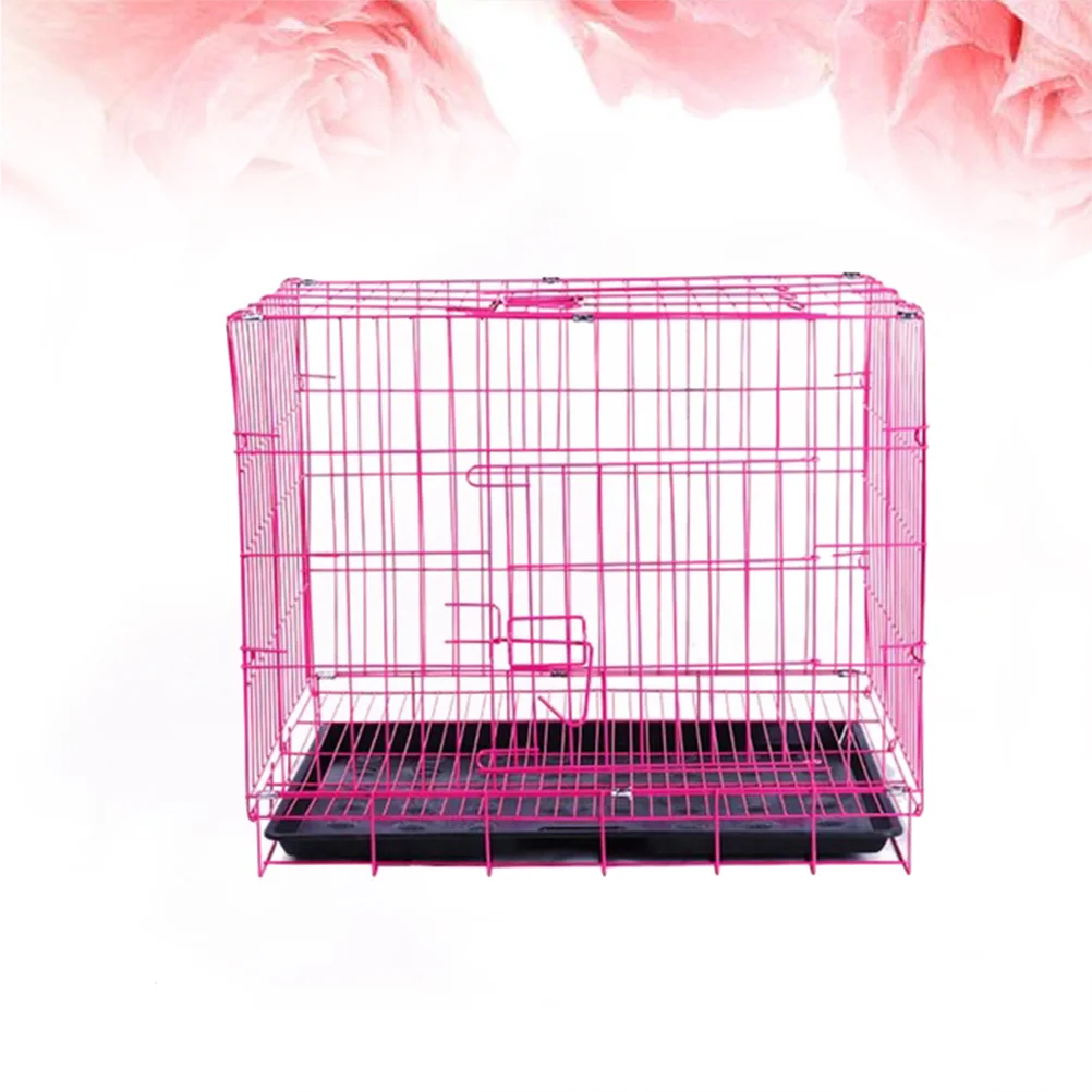 

cage - single door metal Outdoor Dog Kennelss with movable tray- & carry, kennel for medium dogs suitable for poodle cat