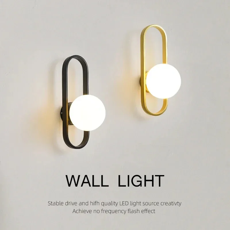 

12W LED Wall Lamp For Luxury Living Room Bedroom Bedside Corridor Aisle Light For Hotels Background Home Decorative Wall Sconce