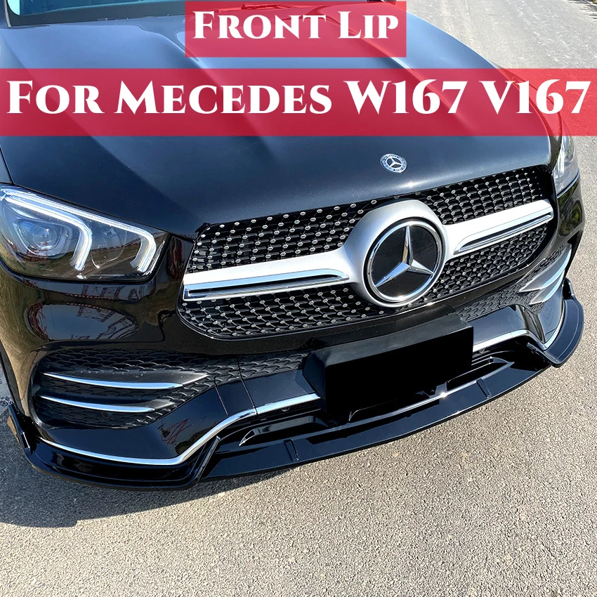 

Gloss/Carbon Front Bumper Lip Side Splitter for Mercedes Benz GLE Class W167 V167 GLE350 GLE450 GLE53 2019-2022 Upgrade GLE AMG