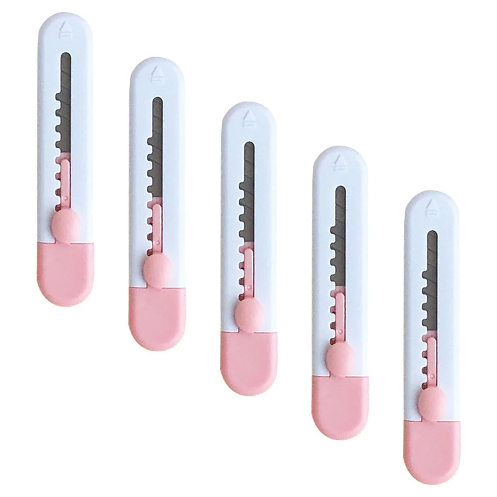 

5Pcs Multi-function Mini Cutters Retractable Box Openers Portable Craft Cutters Cutting Supply