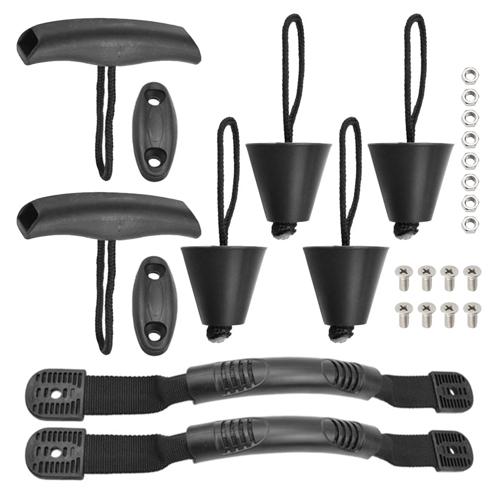 

Kayak Carry Handles Drain Plugs Pull T-Handles Pad Eyes Kit for Kayak Canoe Boat Kayak accessories