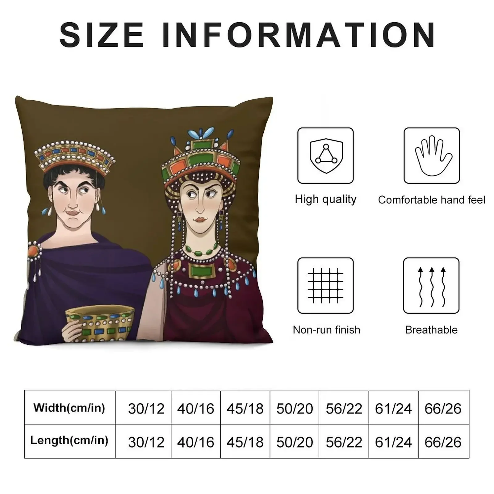 Наволочка Justinian I and Theodora полиэстер