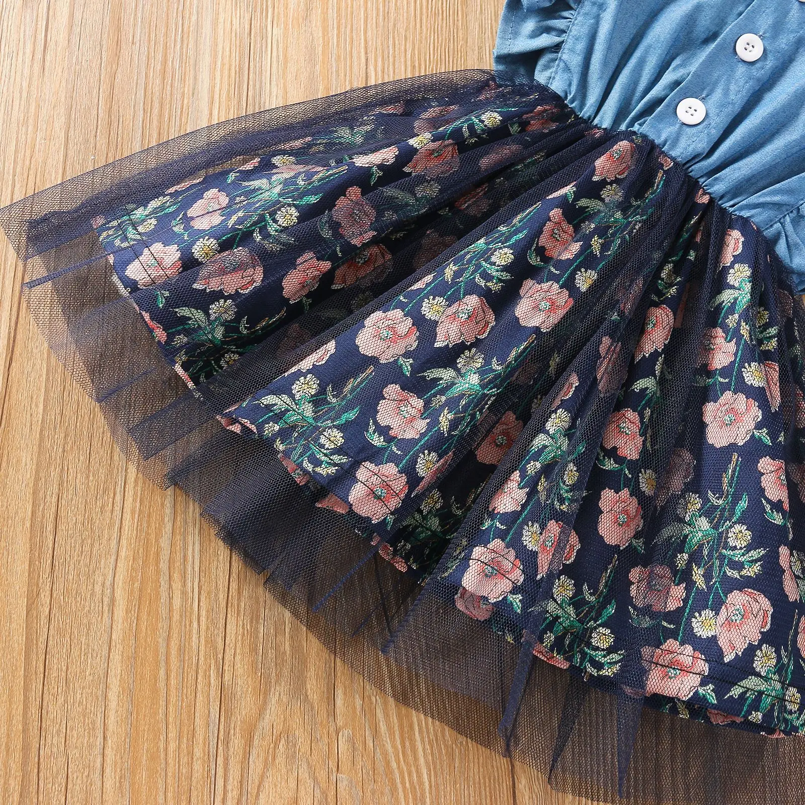 Повседневное платье для младенцев одежда маленьких девочек детские джинсовые