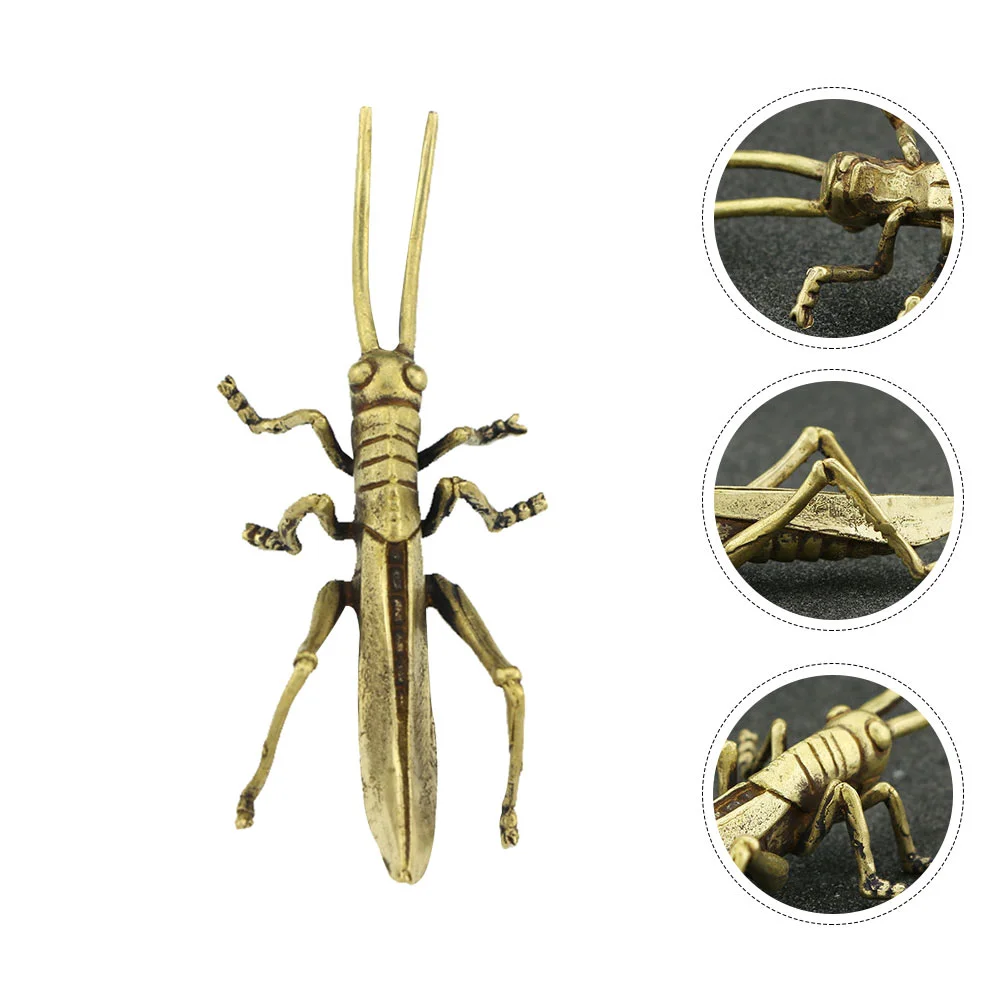 

Dashboard Decorations Sophora Japonica Simulation Locust Model Lifelike Statue Brass