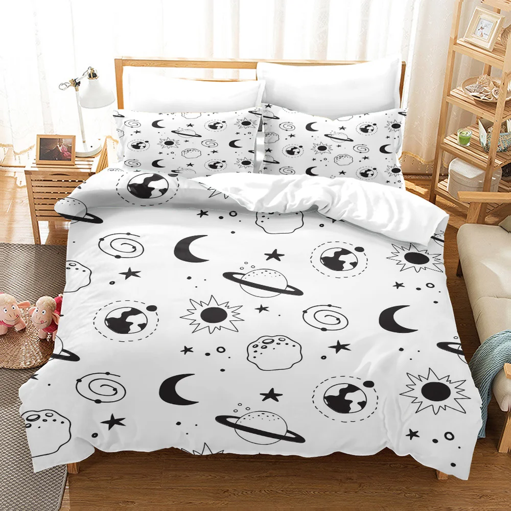 

Create Unexpected Space Patterns Pattern Multiple Color Duvet Cover Set Bed Pillowcases Multi Size