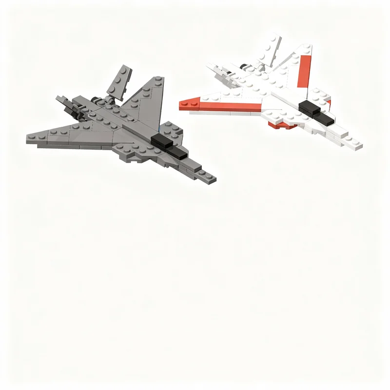 Фото 162 детали MOC XFA Ace Combat 1: Модель для сборки в масштабе, конструктор, подарки на фестиваль, креативная идея, развивающая игрушка, строительные блоки №2