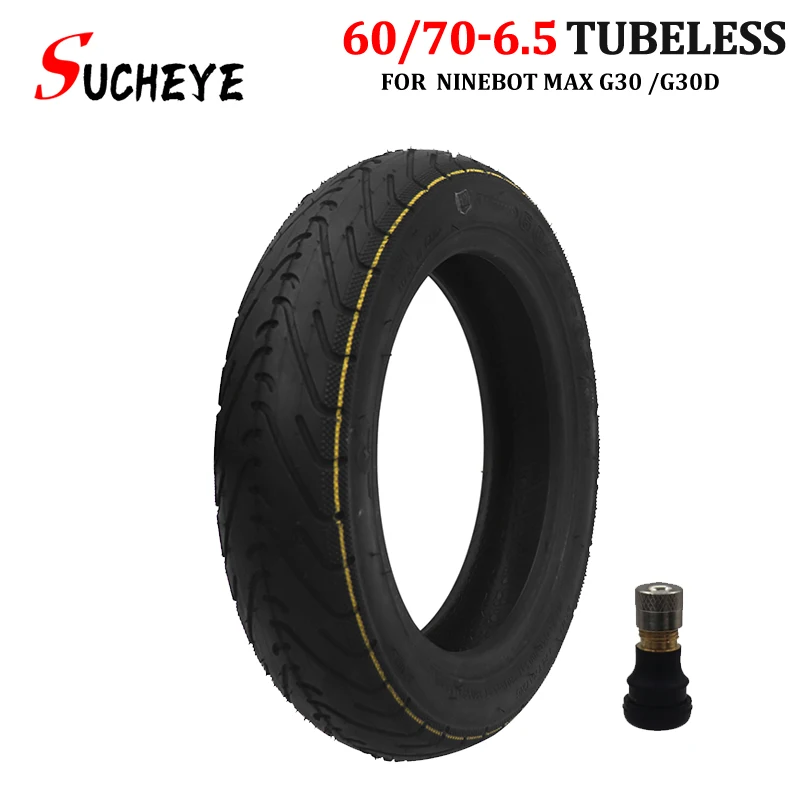 

10 Inch Tubeless Tire for Ninebot Max G30 g30D G30LP Electric Scooter 60/70-6.5 Front and Rear Repaired Tyre High quality Parts