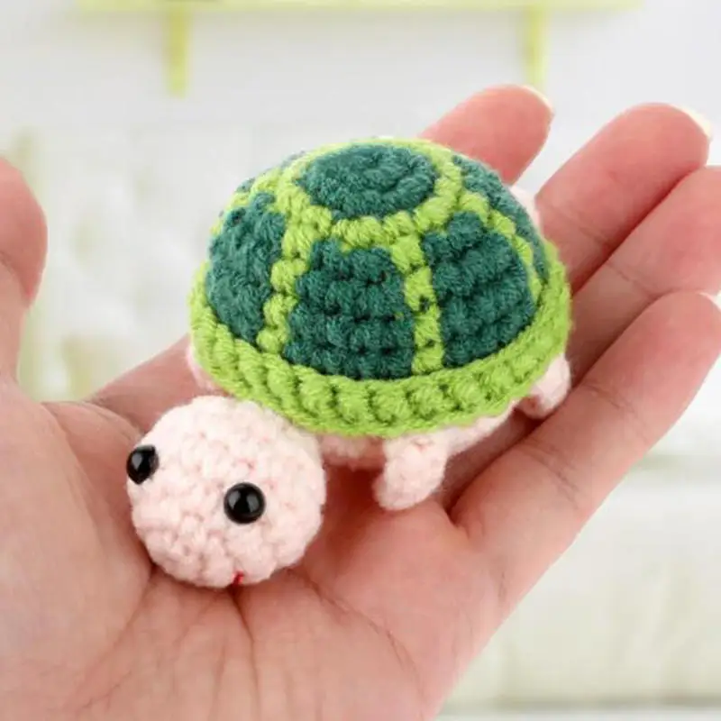 Креативный вязаный брелок в виде черепахи кулон мини-молочная хлопковая вязаная