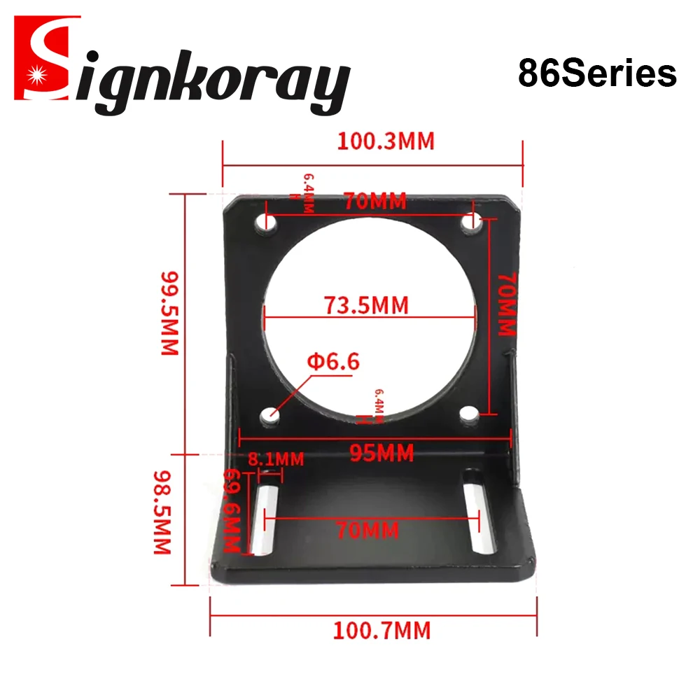 Nema17 Nema23 Nema34 Nema42 База двигателя для 42 57 86 шаговый двигатель алюминиевый