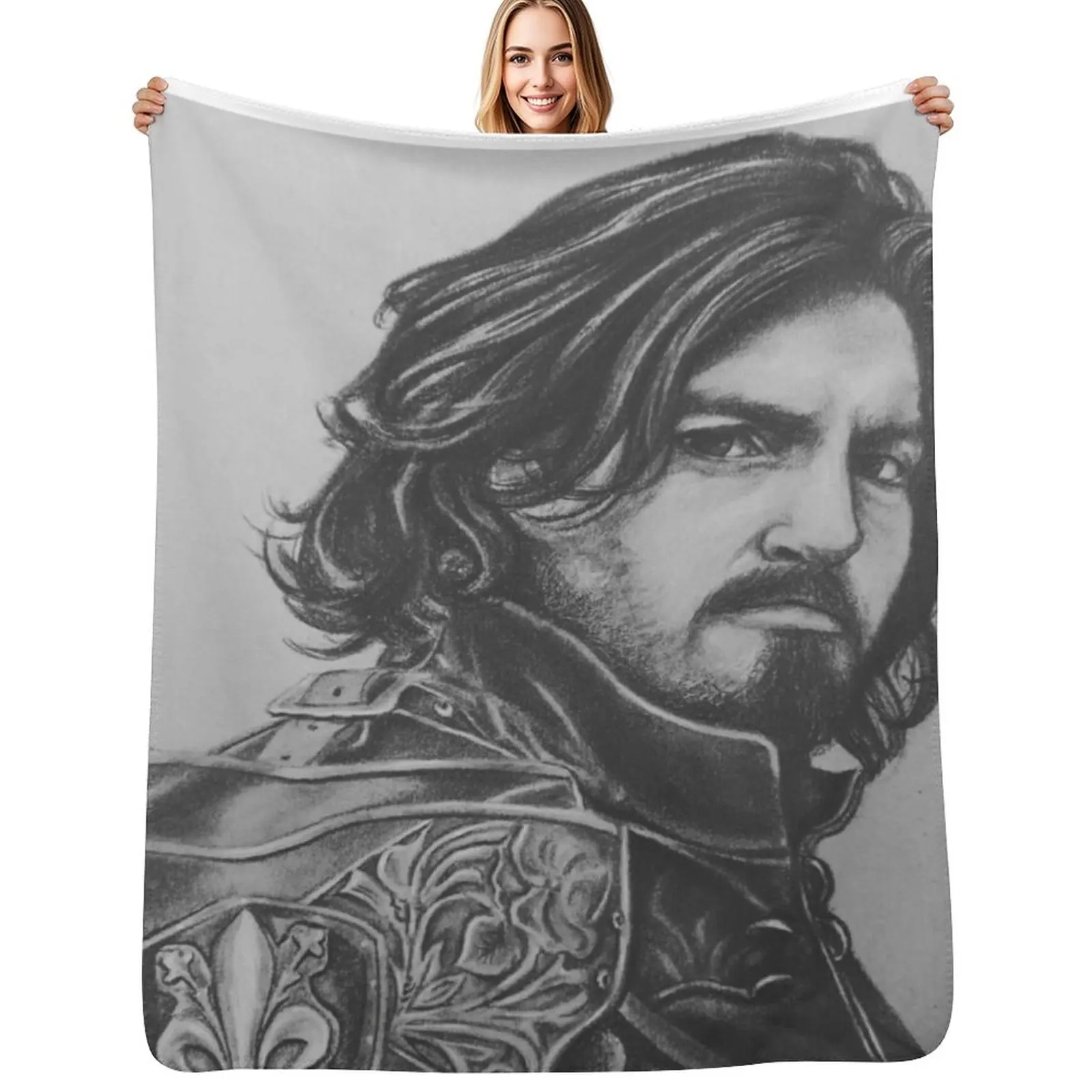 Фото Плед Captain Athos, уютное теплое одеяло для декора спальни №1