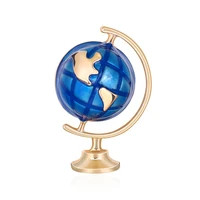 tulx blue enamel earth globe brooches for women men school student backpack accessories jewelry novelty brooch lapel pins