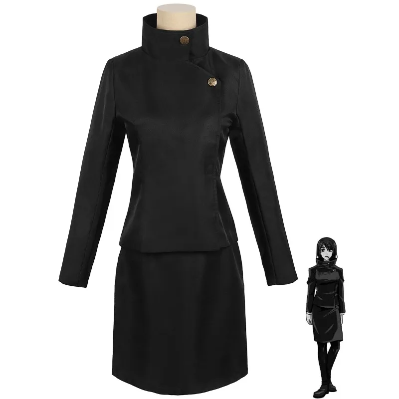 

Anime Jujutsu Kaisen Cosplay Shoko Ieiri Costume Jujutsu Kaisen Dress School Uniform Wig Halloween Carnival Party Set for Women