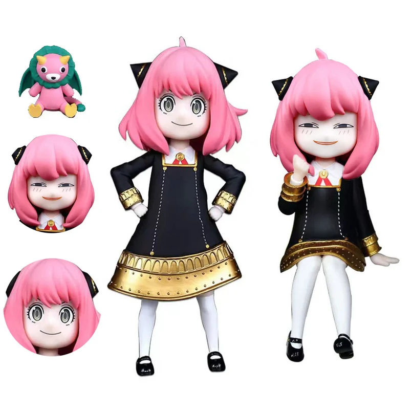 

10/18CM SPYFAMILY Anime Figure YAnya Forger Action Figure Action Figure Head Changeable Collection Model Toys for Friend Gifts