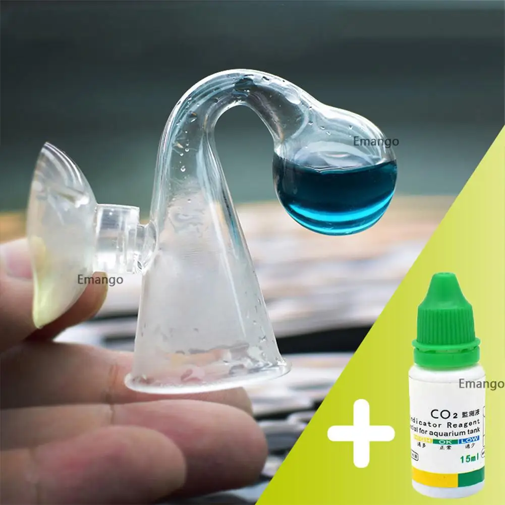 

[ READY STOCK ] Co2 Diffuse Checker Aquarium Equipment Monitor Detector Fish Tank Aquarium Accessories