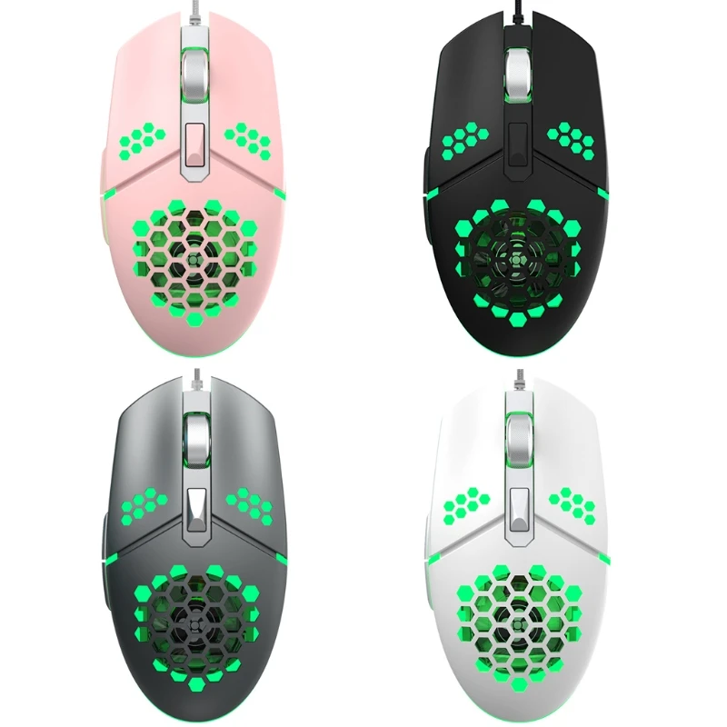USB-мышь игровая Проводная с RGB-подсветодиодный кой 2000DPI |