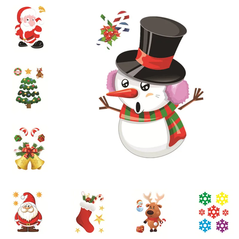 

10 шт., магнитные наклейки на холодильник, рождественские украшения для домашнего декора, рождественский подарок, новый год 2023