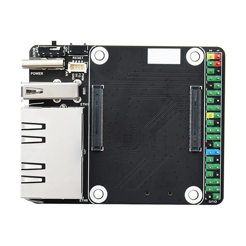 Плата расширения Waveshare CM4-DUAL-ETH-MINI для вычислительного модуля Raspberry Pi 4 плата с