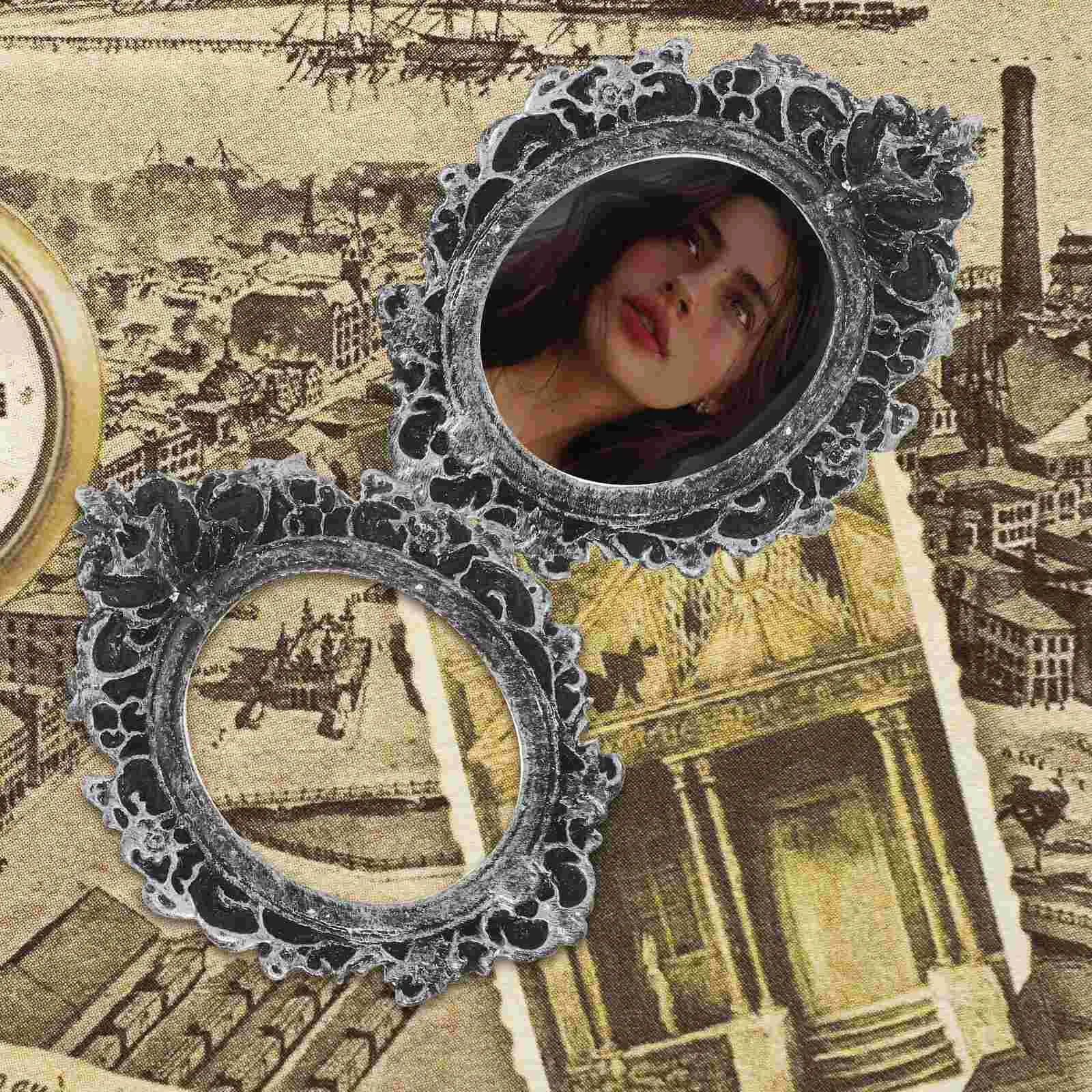 4-шт фоторамка ретро орнамент рамки для фотографий мини-реквизит крошечные