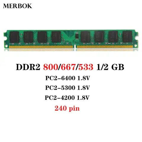 Флуоресцентная память, флуоресцентная память DDR2 800 МГц/флуоресцентная лампа 667 МГц 2 Гб CL4 533 в 1,8-PIN, флуоресцентная Память DIMM для настольного ...