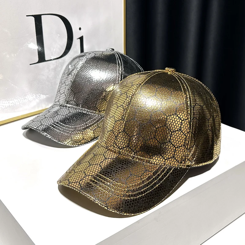 Шапка в золотистую клетку с язычком утки для мужчин и женщин новинка 2023