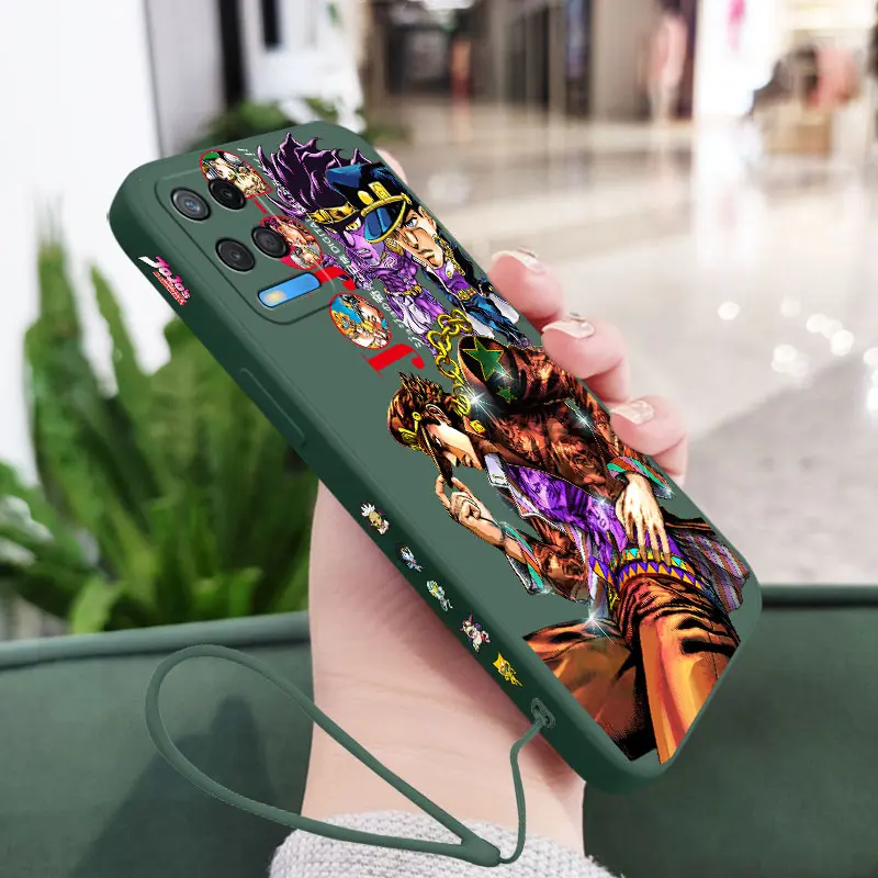 

Kujō Jōtarō Phone Case For OPPO A7X A53 AX5 A93 A94 A35 A95 A12 A15 A15S A16 A16K A8 A72 Reno 7Z 6Z F19 4G 5G JoJo Anime Cover