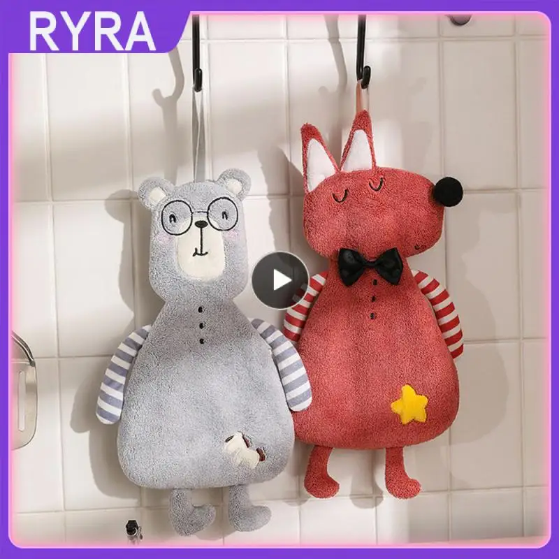 

Coral Velvet Towel Soft And Comfortable Beautiful And Durable Hand Towel Kitchen Towel Cartoon Hand Towel Coral Fleece