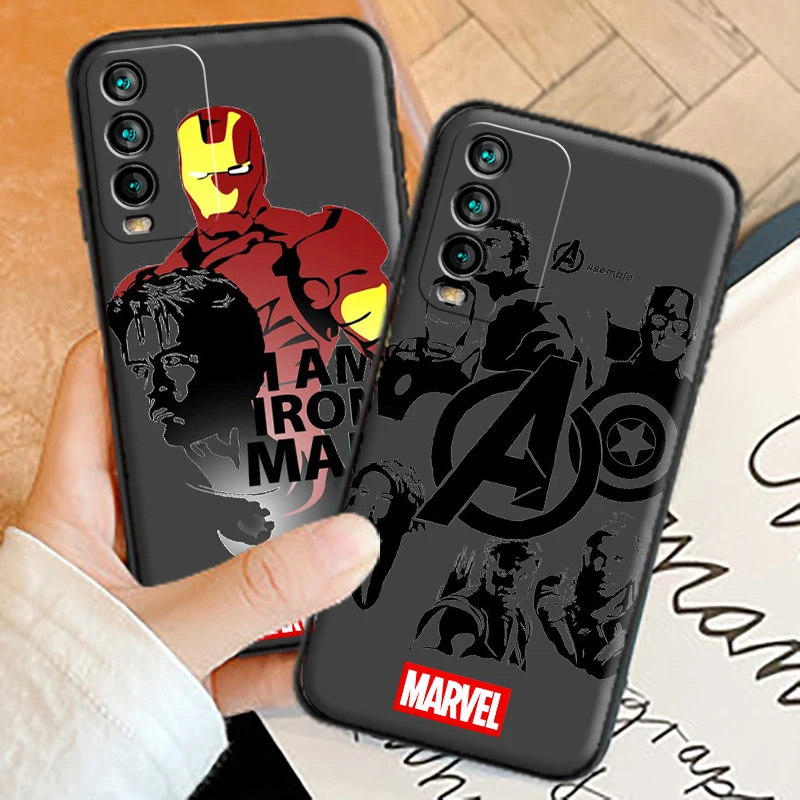 

Marvel Cartoon Spiderman Phone Cases For Xiaomi Redmi 9AT 9 9T 9A 9C Redmi Note 9 9 Pro 9S 9 Pro 5G Carcasa Coque Soft TPU