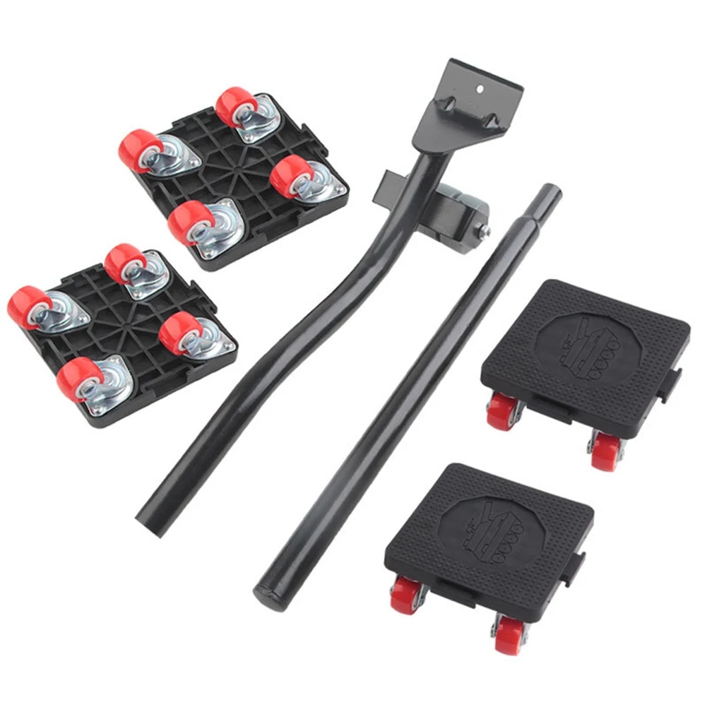 

6Pcs Professional Furniture Mover Tool Set Heavy Stuffs Transport Lifter Wheeled Mover Roller for Bookcase Chair