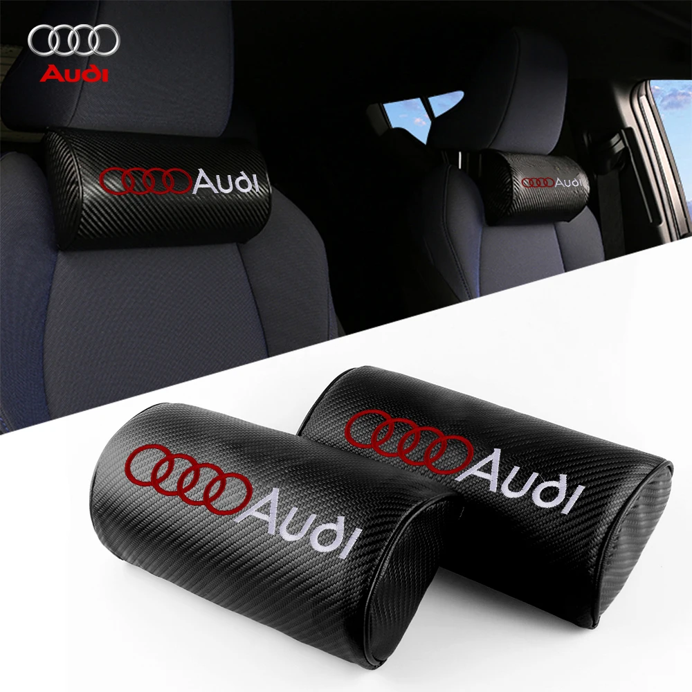 2 шт. автомобильный подголовник сиденье подушки для шеи плеч Audi Sline A4 B5 B6 B7 B8 B9 A3 8P 8V