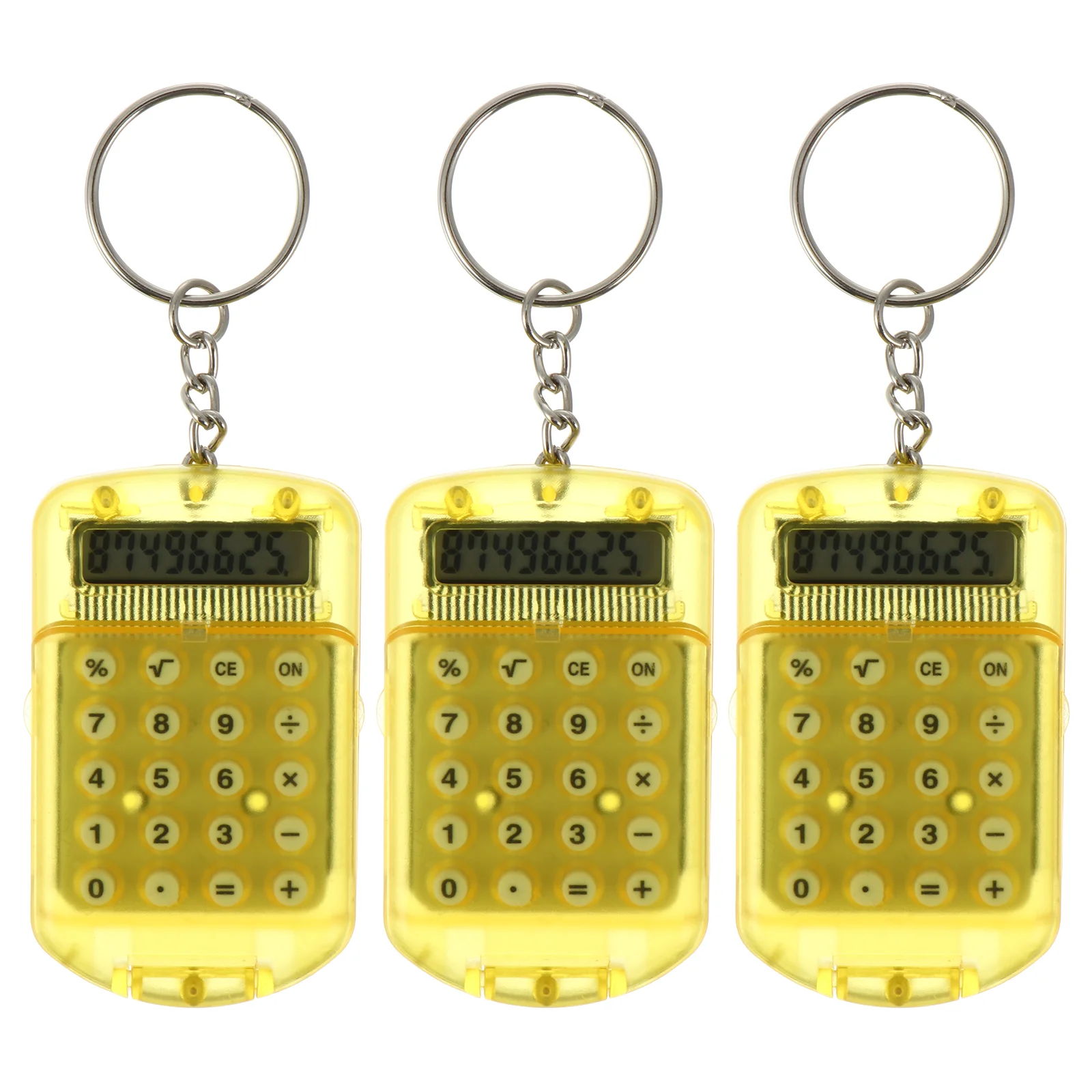 

Calculator Key Keychain Electronic Portable Holder Pendant Mini Handheld Supplies Office School Home Desktop Stationery Basic