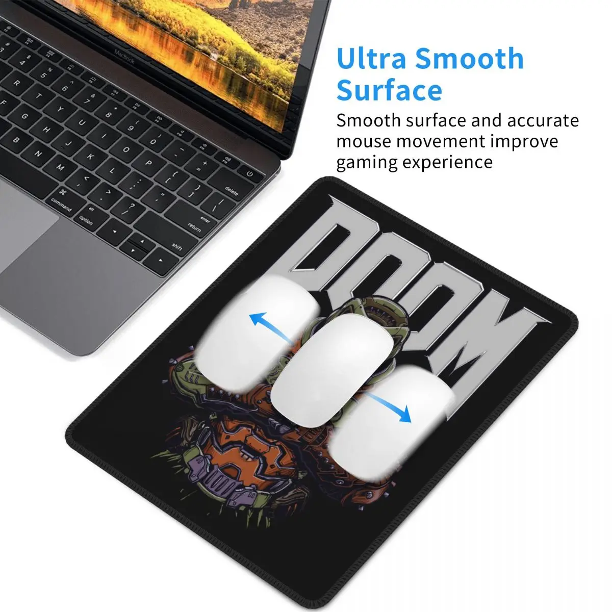 Коврики для мыши ноутбука Doom водонепроницаемые коврики со сшитыми краями