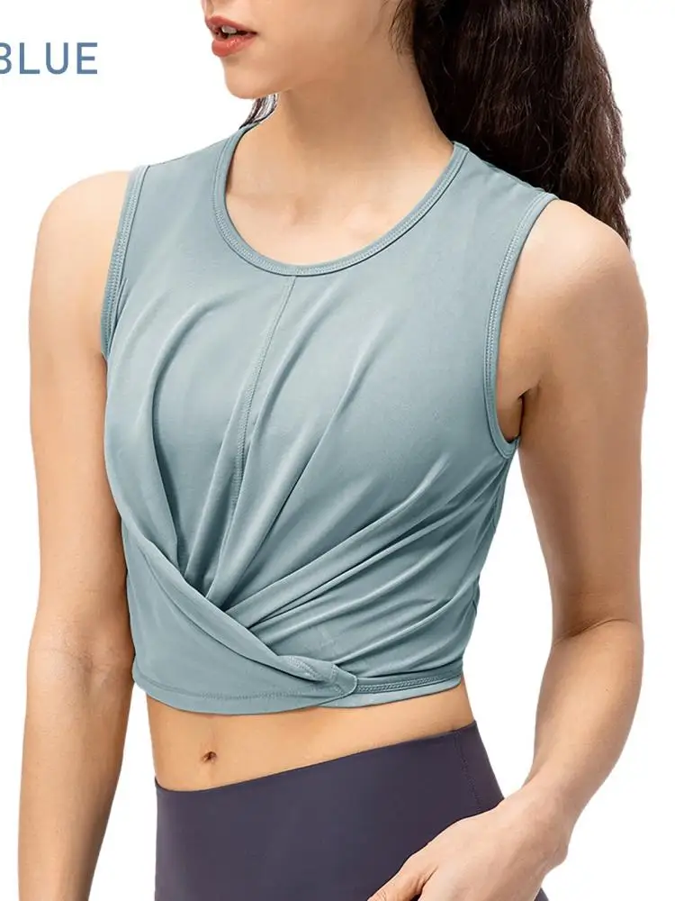 

Women's Spring Summer New Fashion Yoga Shirts Fitness Clothing Sexy Navel Quick Dry Sportswear Tops Sports Yoga Clothes