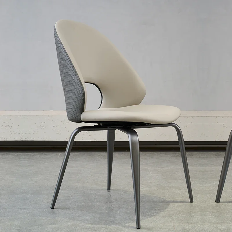 Роскошные итальянские обеденные стулья эстетический скандинавский белый