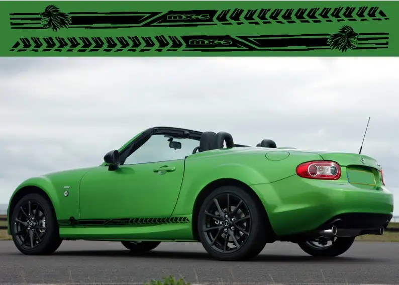 

Exclusive Sport Sticker Decal Side Door Stripes Compatible with MX-5