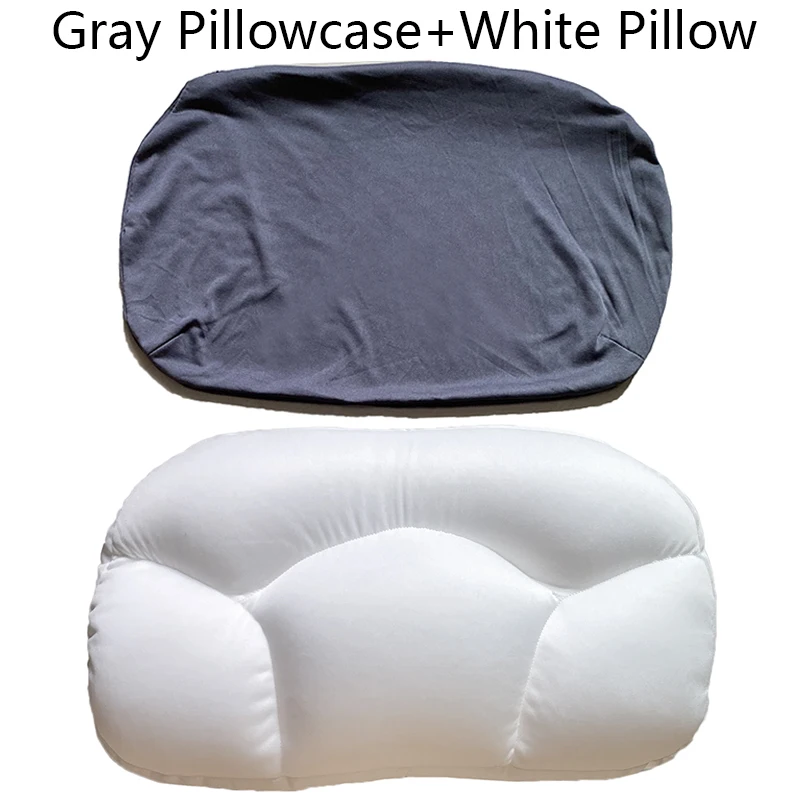 

All-round Cloud Pillow Multifunctional Egg Sleep Pillow Solid Color Super Soft Pillow for Old People Young Children Home Textile
