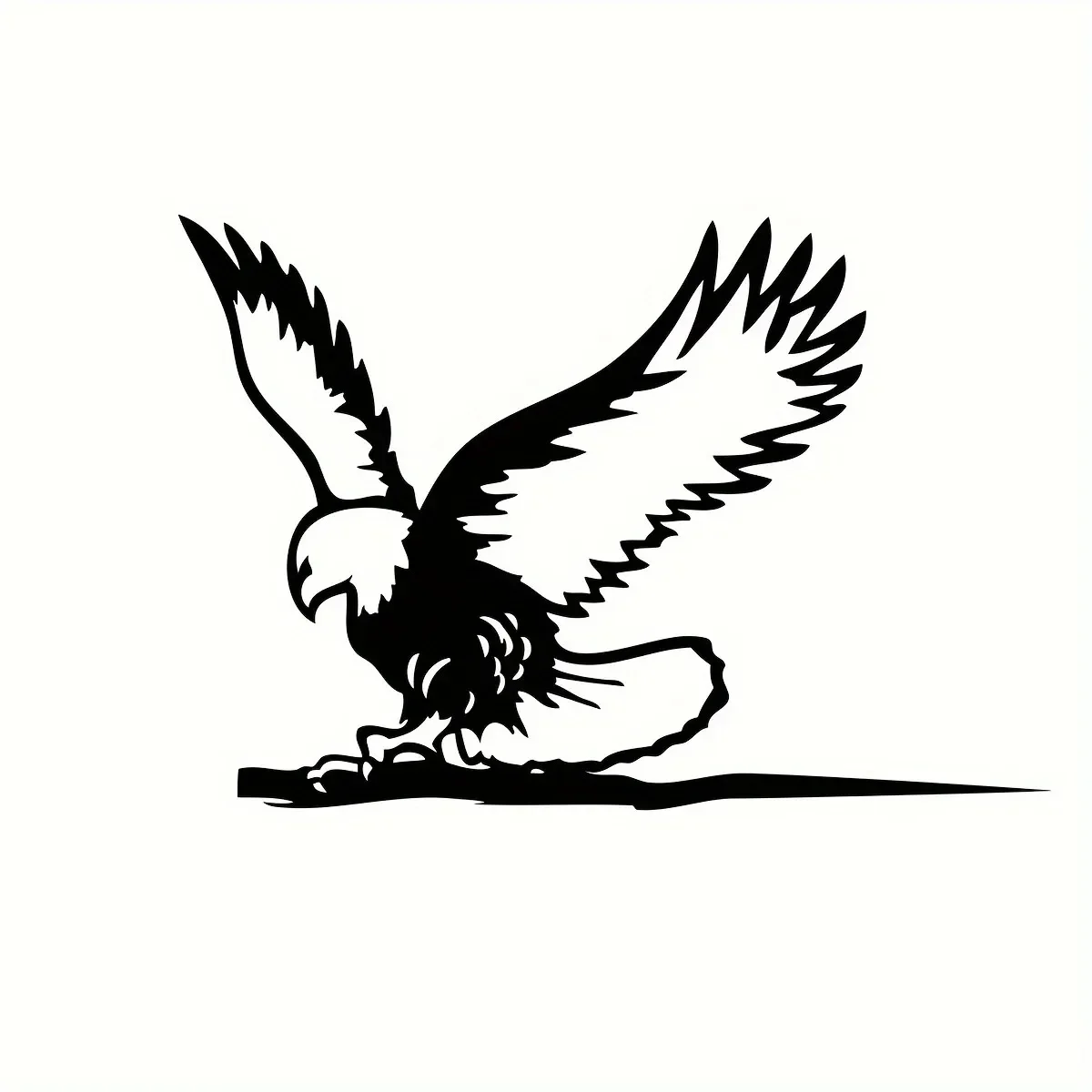 Металлический Орел Летающий Бесплатный Силуэт Страна Стальная Эмблема Садовая