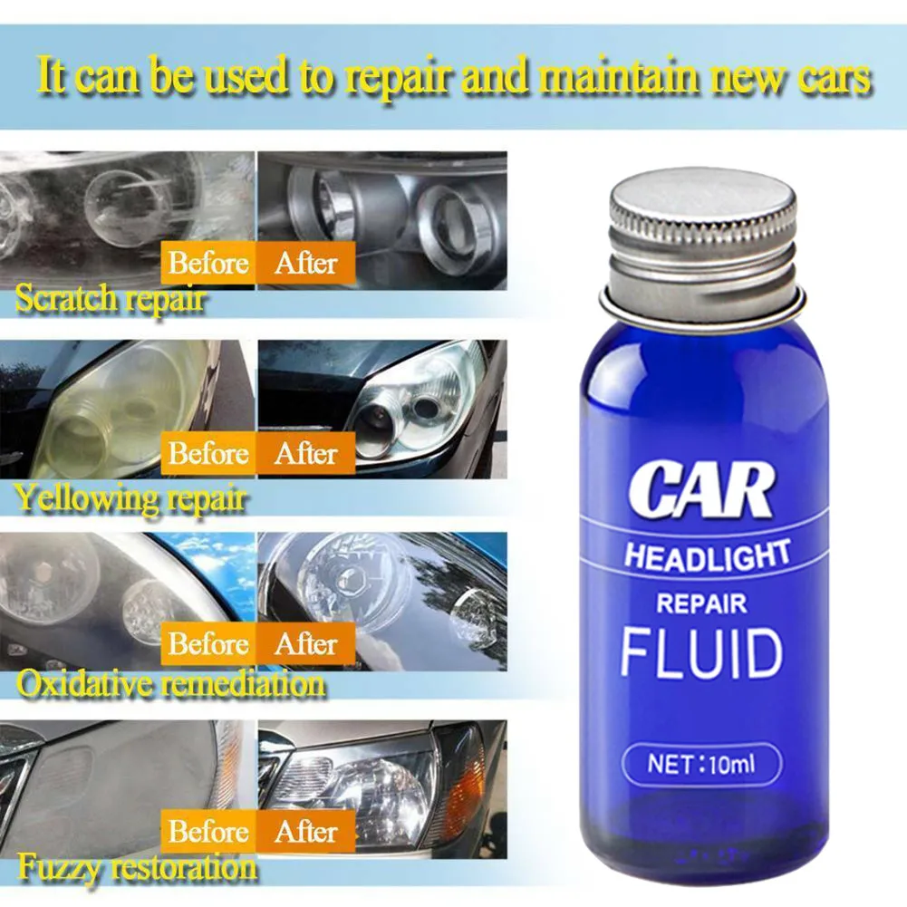 

10ml Car Headlight Repair Liquid Headlight Polishing Anti-scratch And Maintenance Liquid Kit 30ML Rearview Mirror Coating