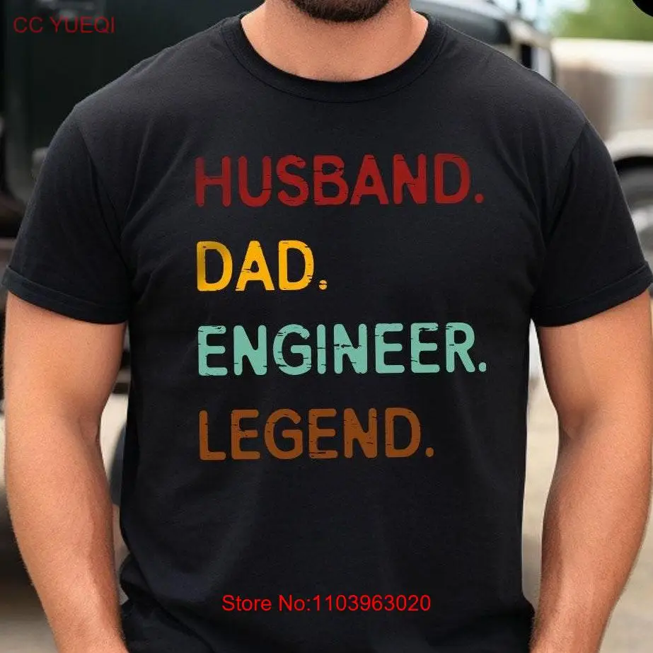 Забавная футболка инженера-папы мужская легенда день отца для SL3133 с длинными или
