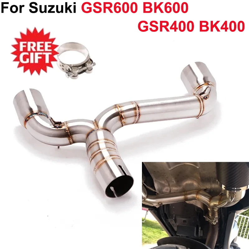 Надевается для Suzuki GSR400 GSR600 BK400 BK600 выхлопная система мотоцикла гоночная
