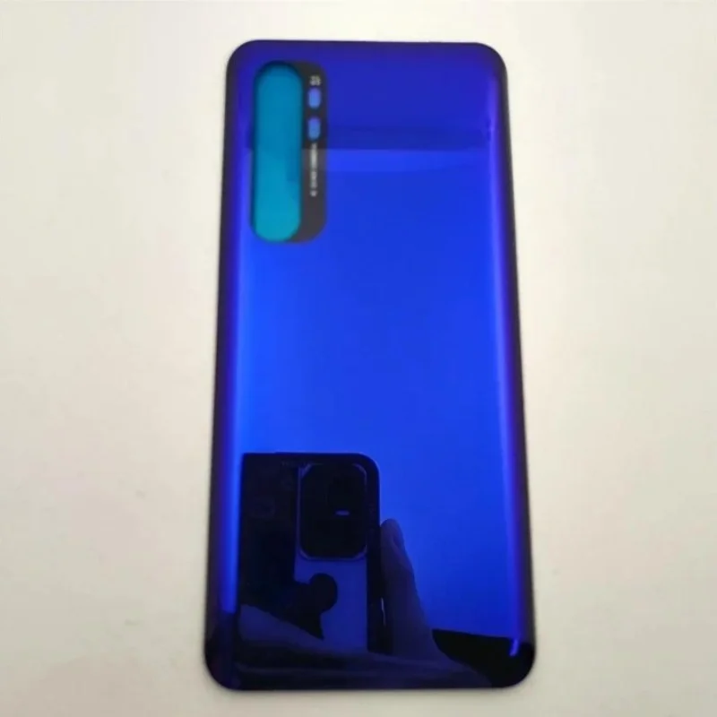 Задняя крышка батарейного отсека для Xiaomi Mi Note 10 Lite M2002F4LG задняя стеклянная дверь