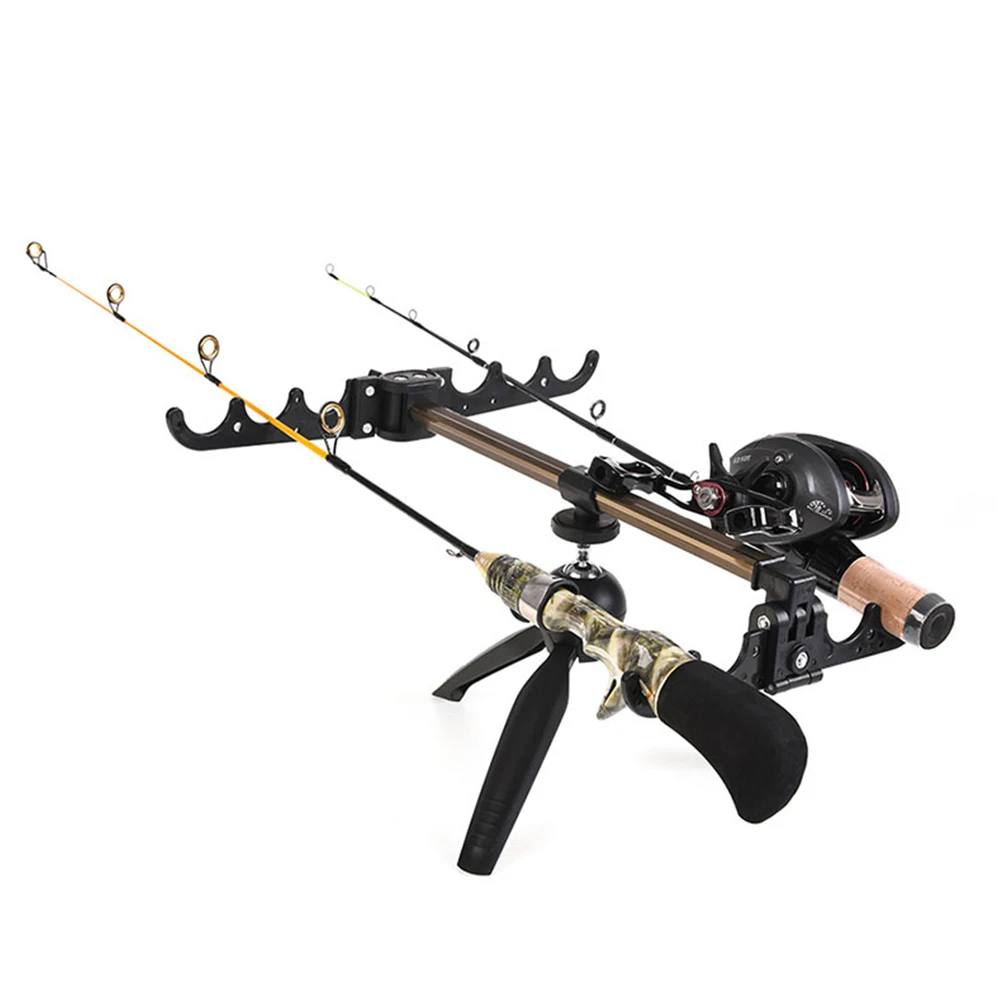 

Fishing Rod Stand Aluminum Alloy Fishing Pole Pod Holder Bracket Tackle