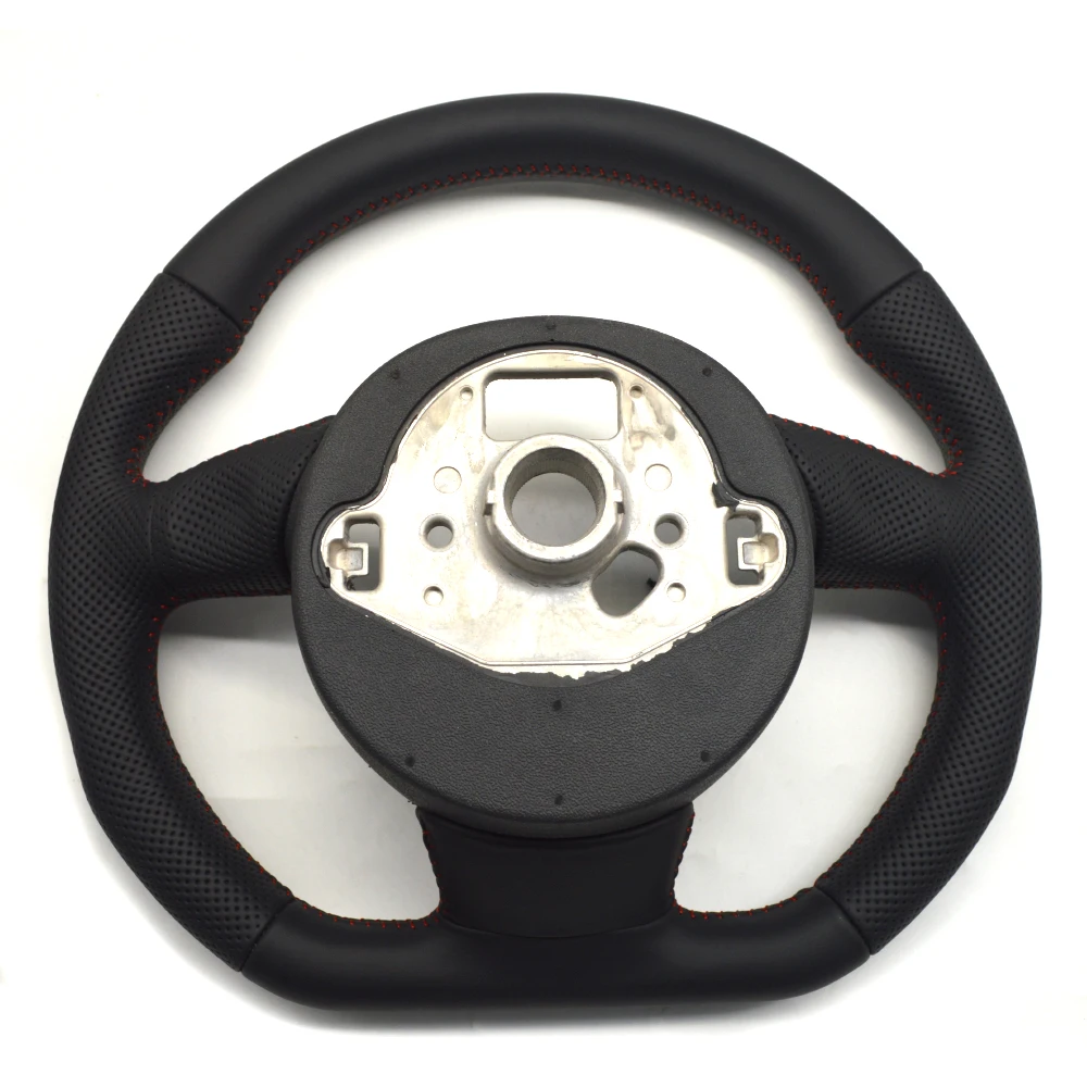 Для Audi A4B8 полуперфорированный красный провод многофункциональный руль без