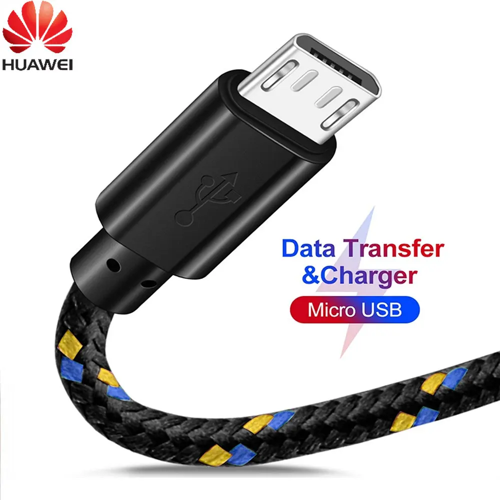 

Huawei Micro USB Cable 2A Fast Charging Mobile Phone Charger Cable 1M/2M/3M Data Cable for Sumsung Xiaomi LG Android Tablet