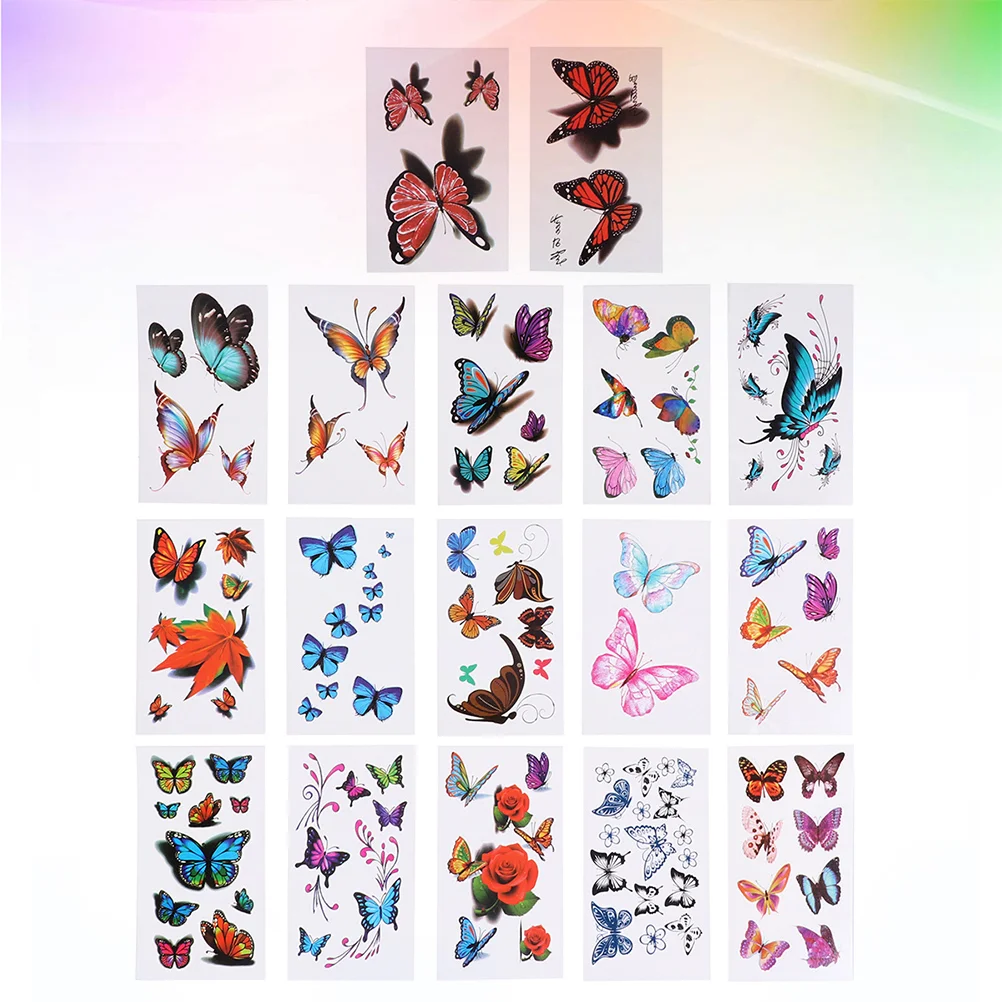 

50 Sheets Stickers Pattern Beautiful Safe Stickers Body Stickers for Girls