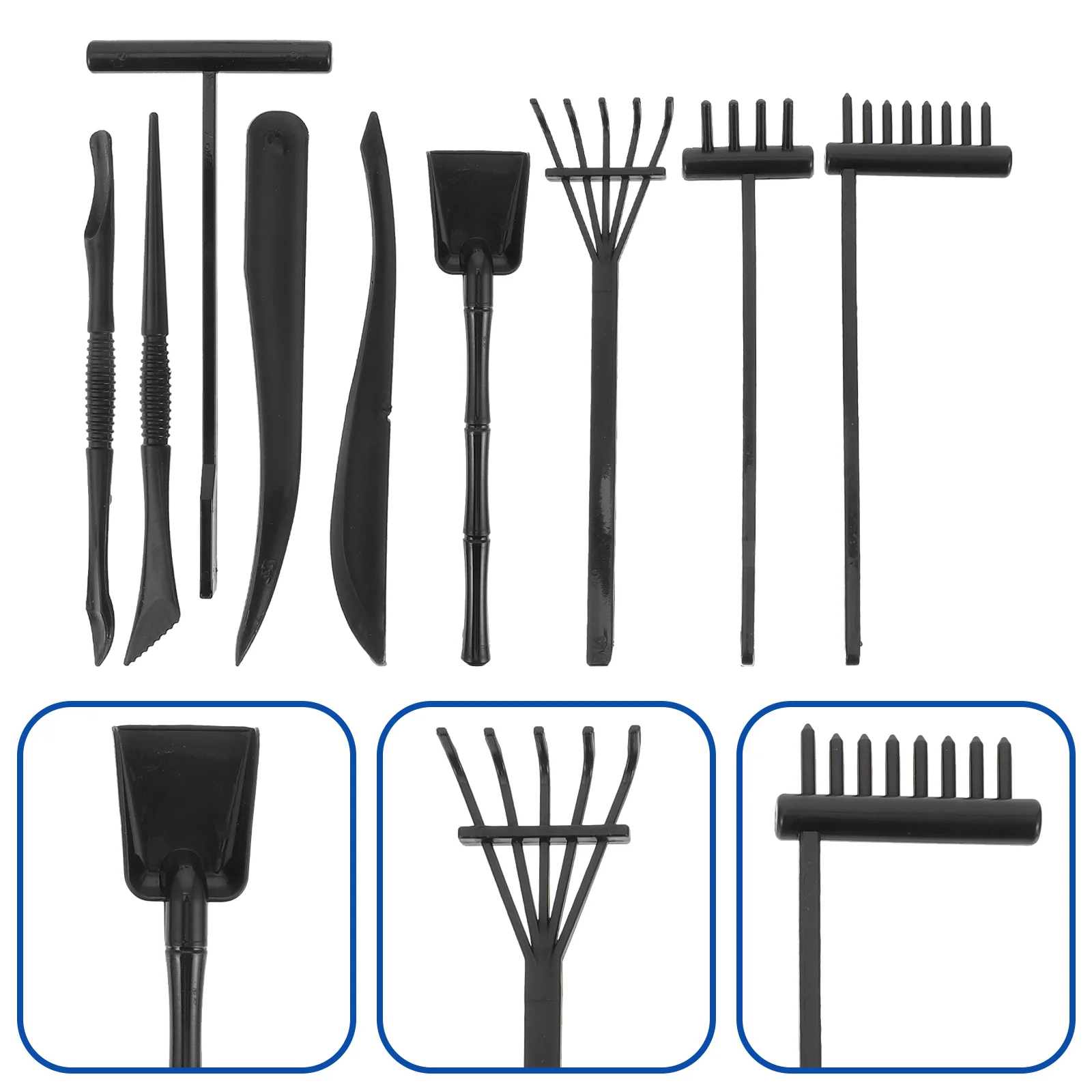 

Garden Rake Sand Zen Mini Tool Sandbox Accessories Kitdesktop Decorkids Tools Tray Supplies Gardening Miniatureornamentpushing