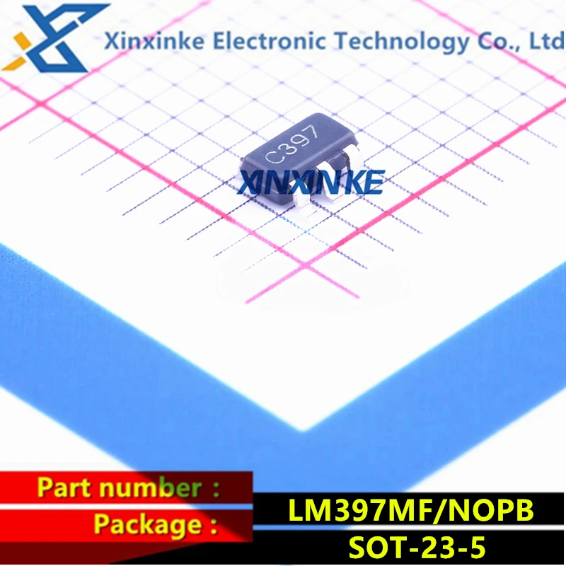 

LM397MF/NOPB SOT-23-5 Mark:C397 Analog Comparators SGL GEN PURP VLTG COMPARATOR Voltage Comparator Brand New Original